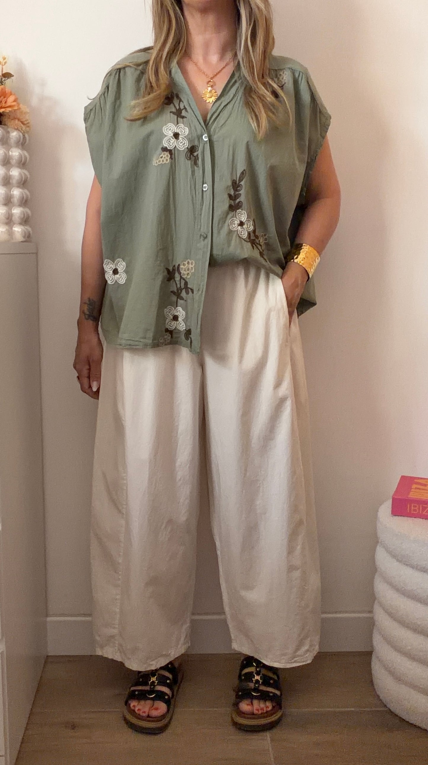 BLOUSE SONIA KAKI