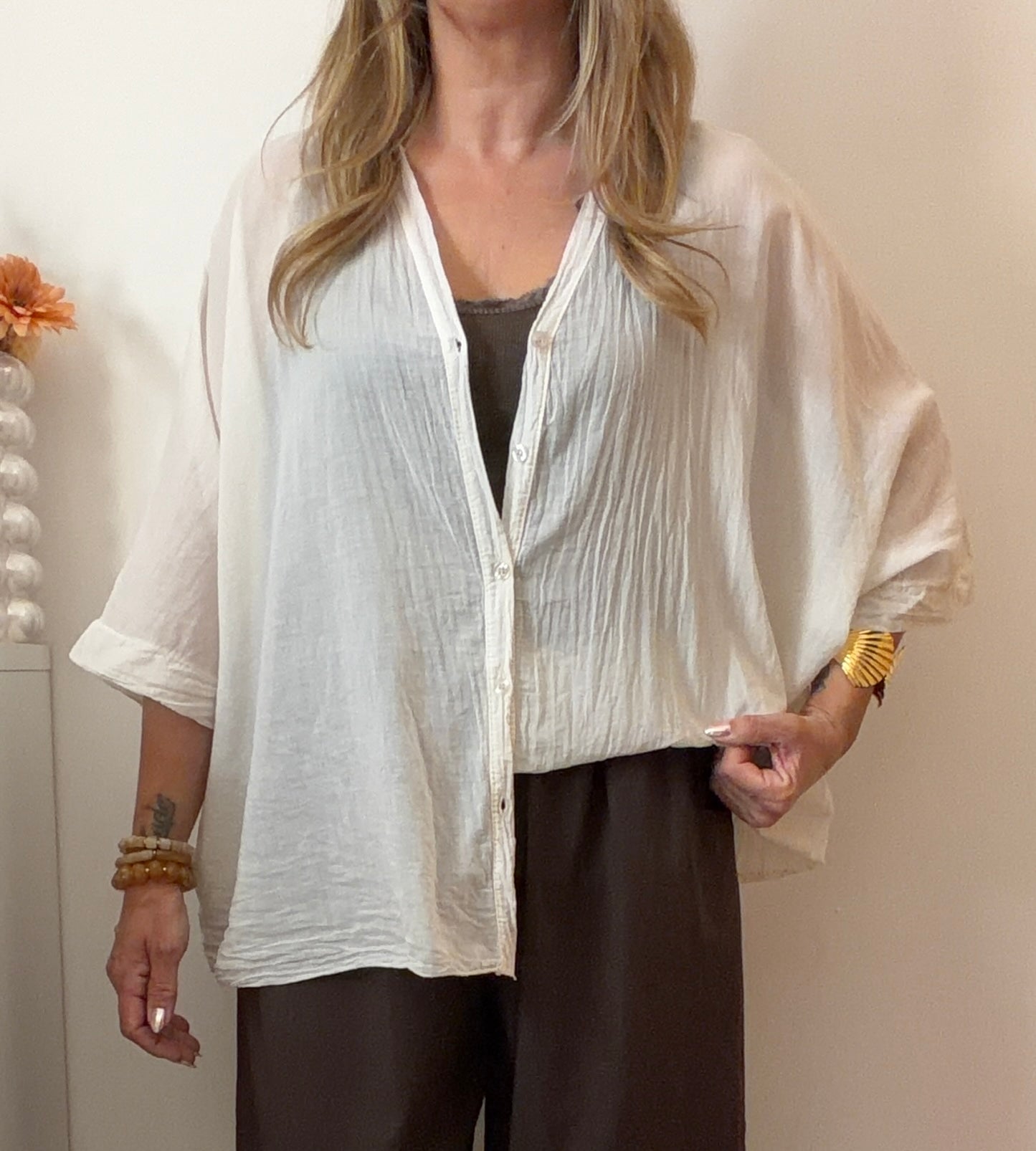 BLOUSE ADÈLE BEIGE