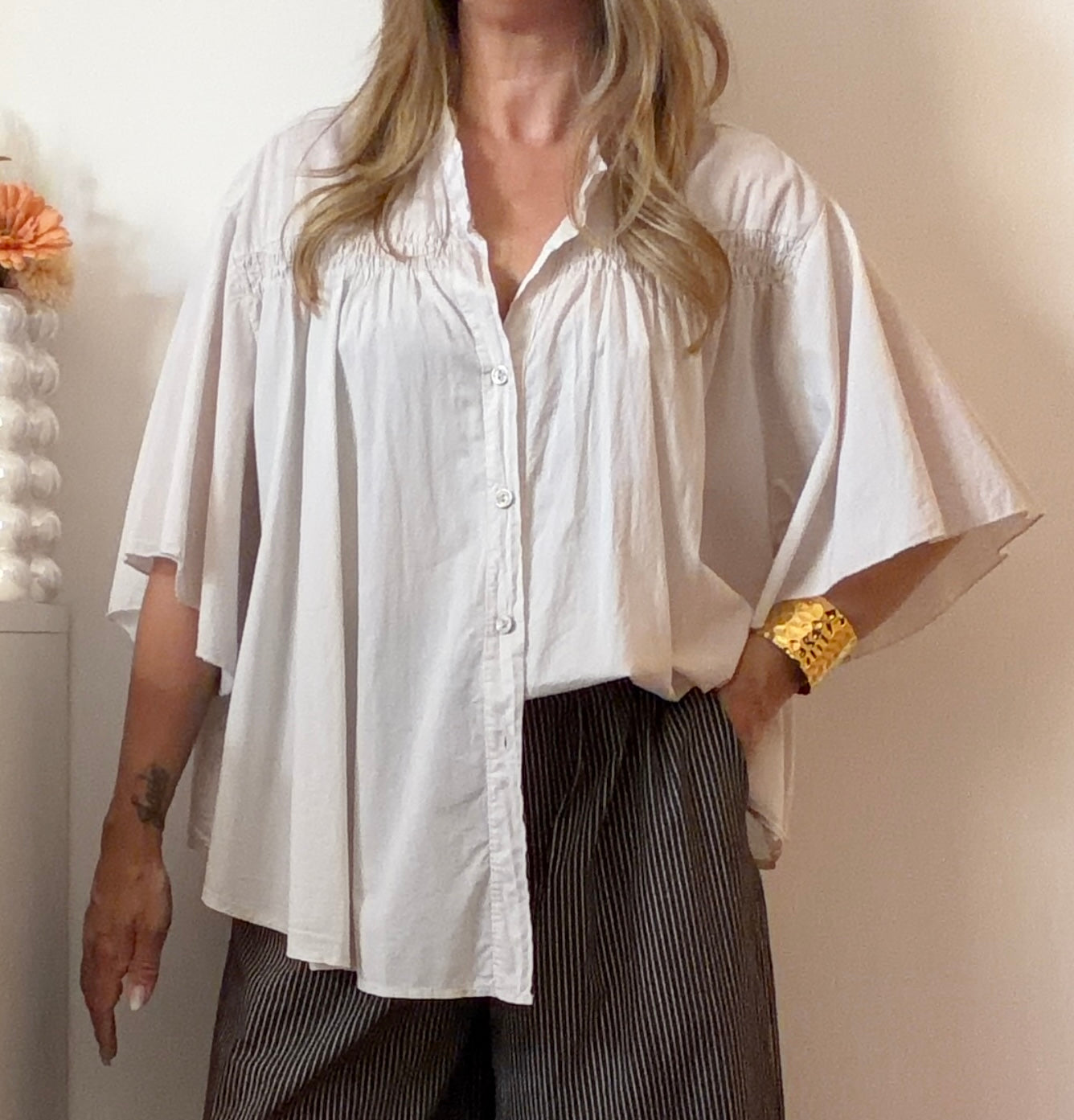 CHEMISE GARANCE BEIGE