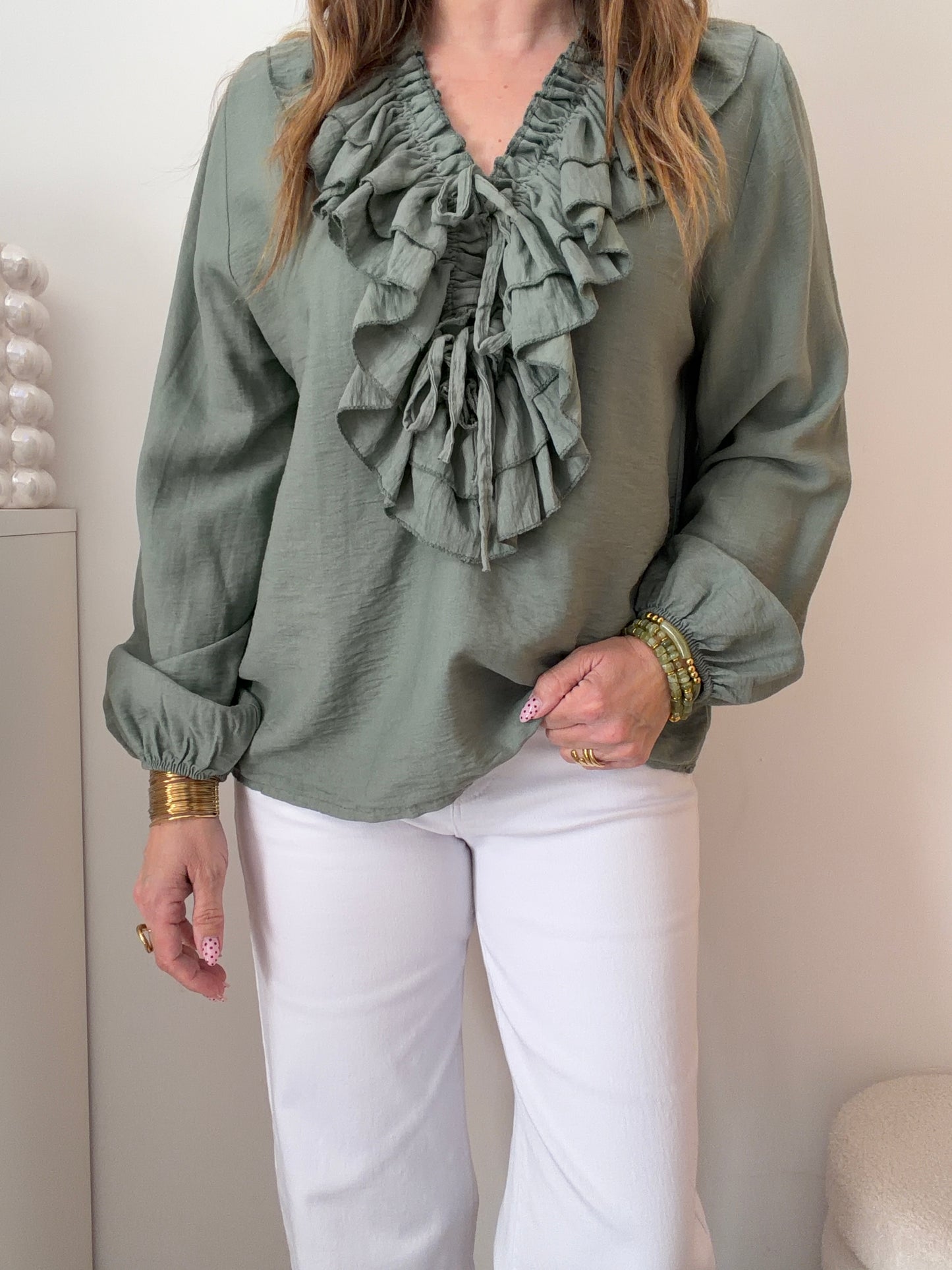 BLOUSE VICTORINE KAKI