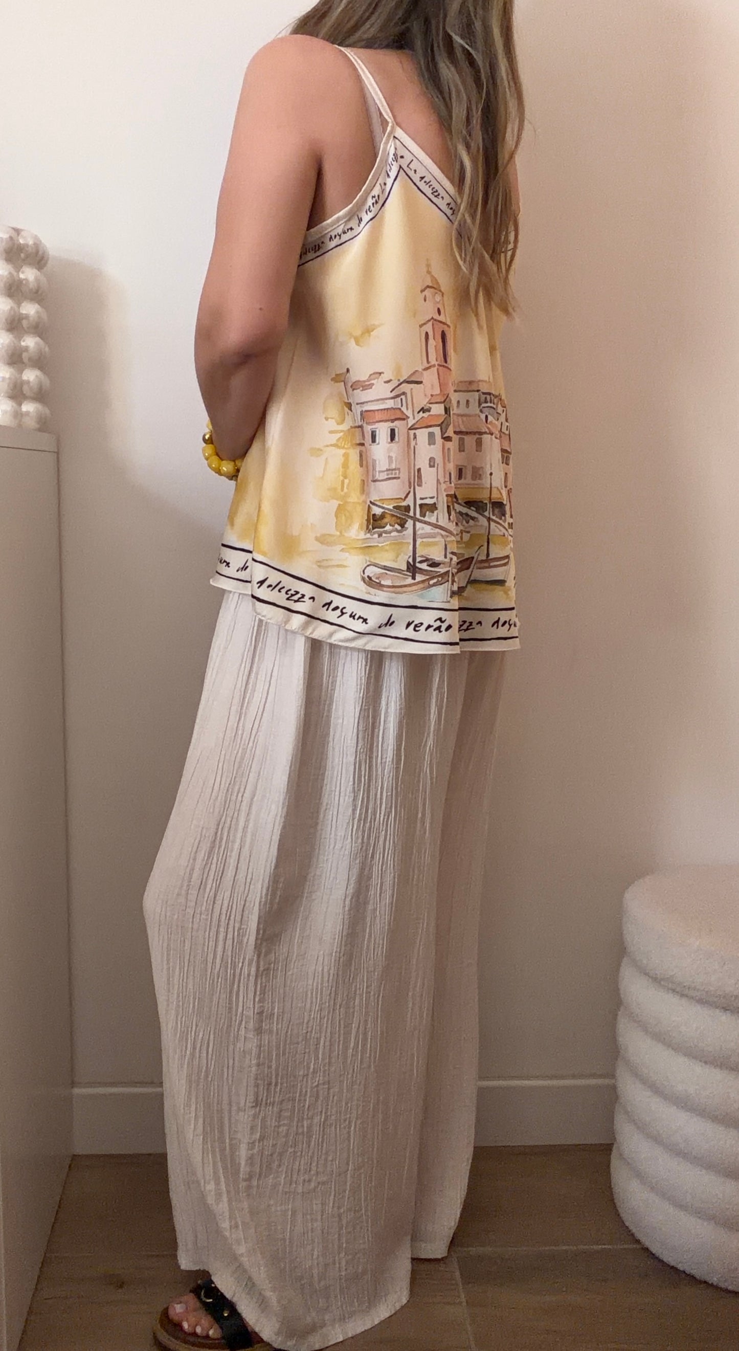 PANTALON MAGIQUE BLANC CASSÉ