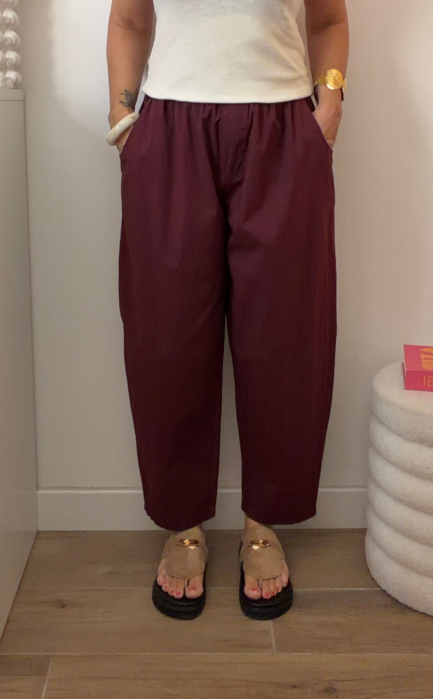 PANTALON GABIN BORDEAUX