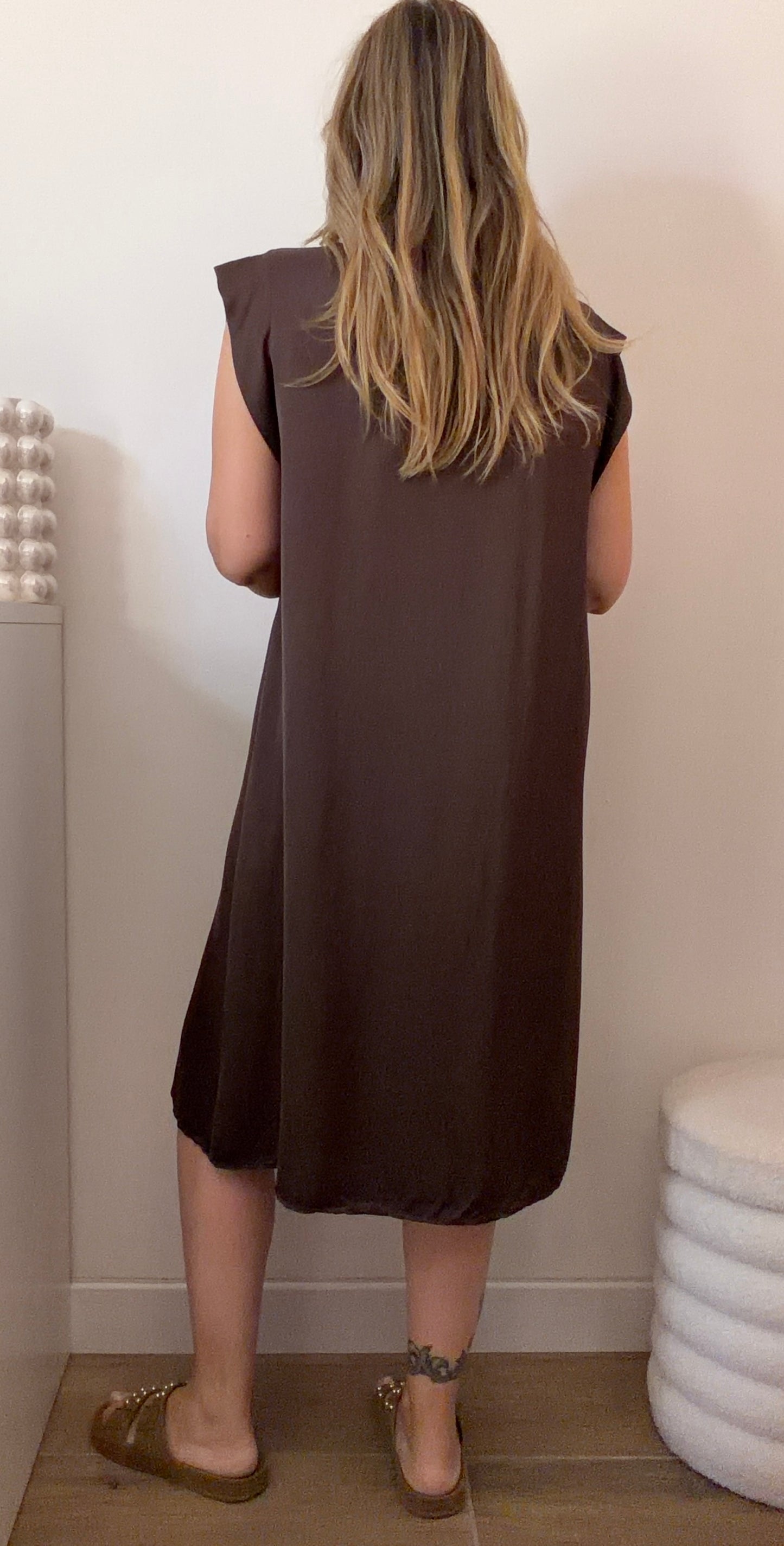 ROBE SOIE CHOCO