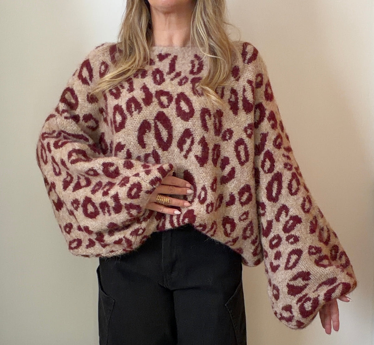 PULL JULIANN LEO BORDEAUX