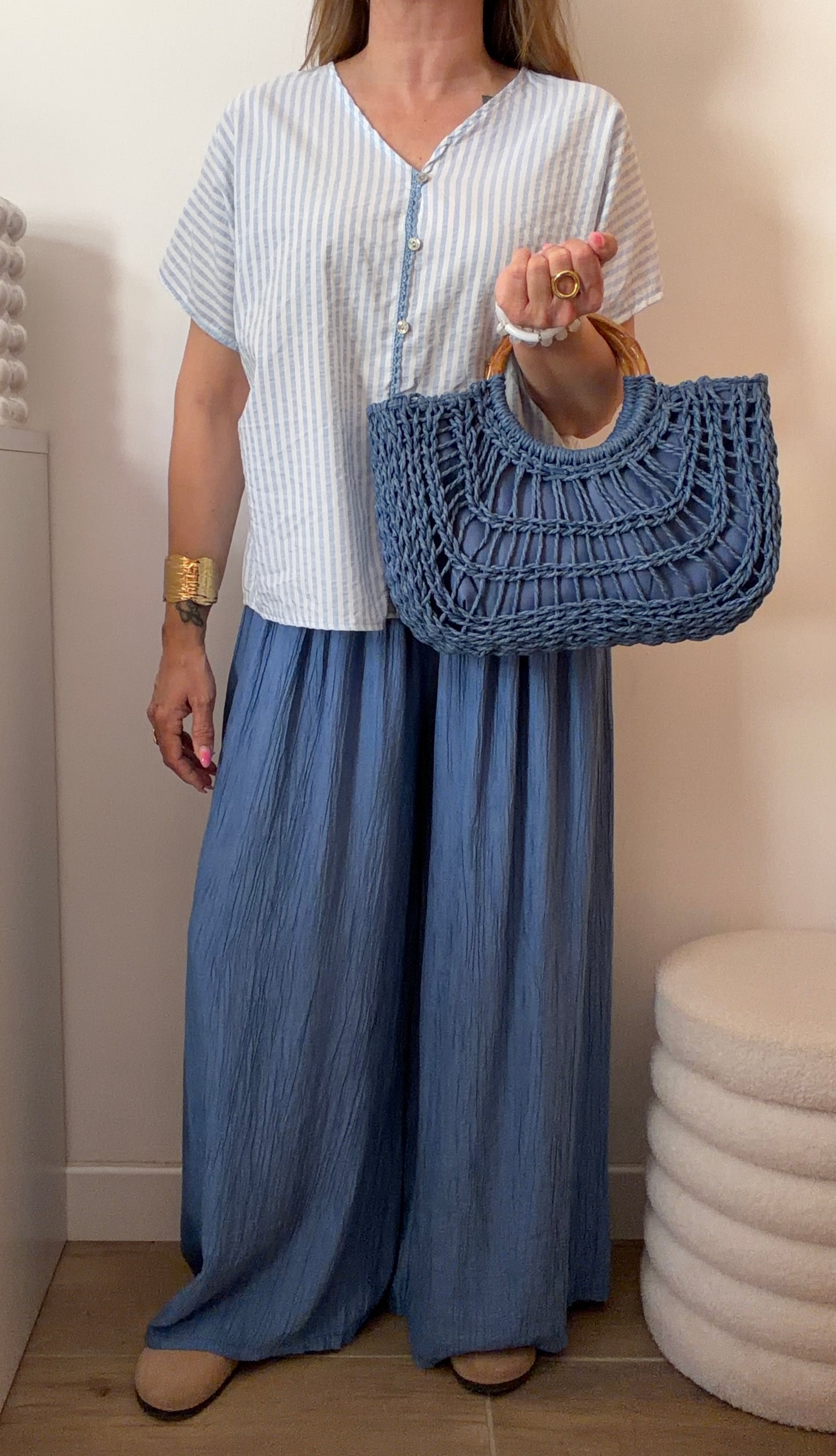 BLOUSE MARTINE BLEUE