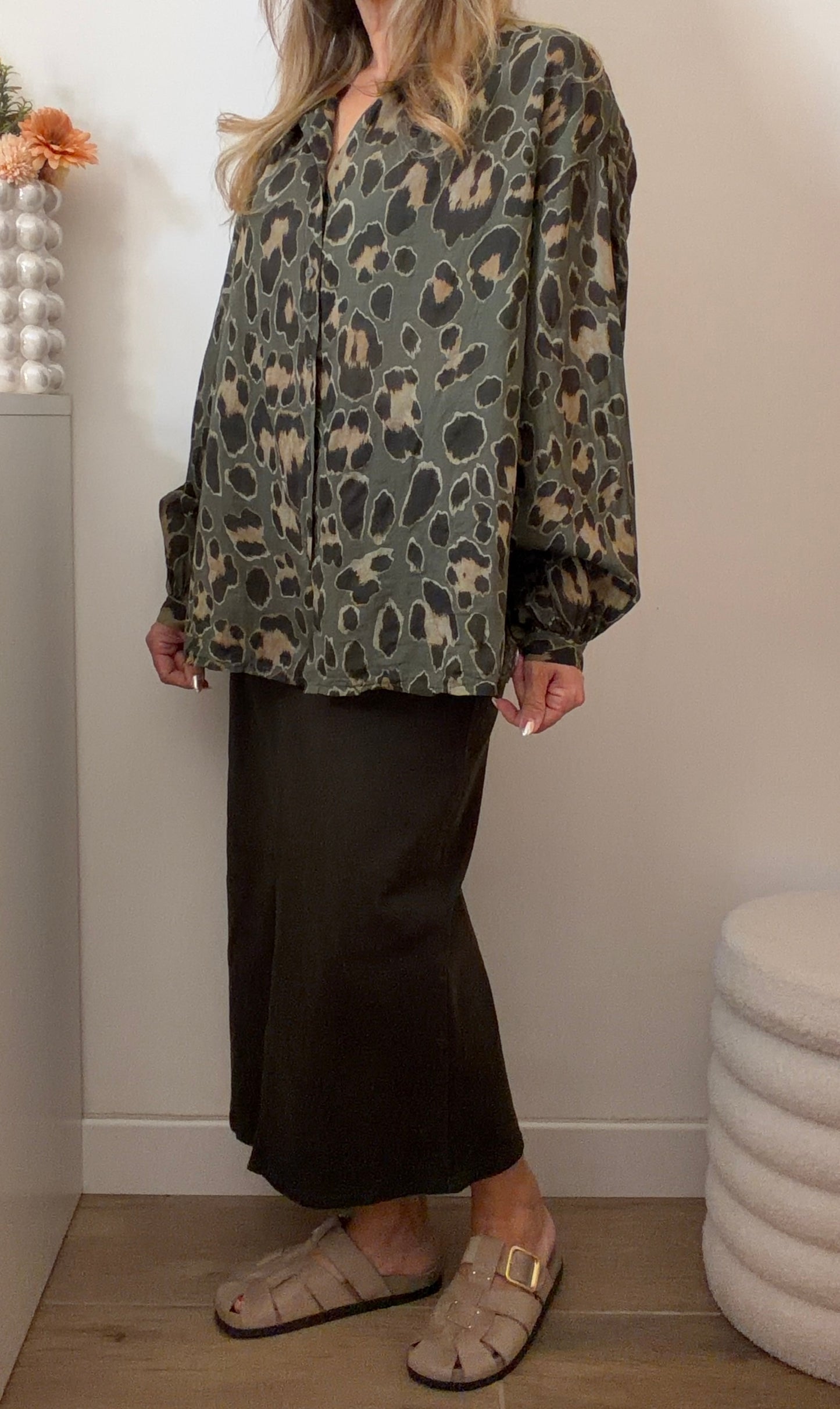 CHEMISE CLEOFA  KAKI