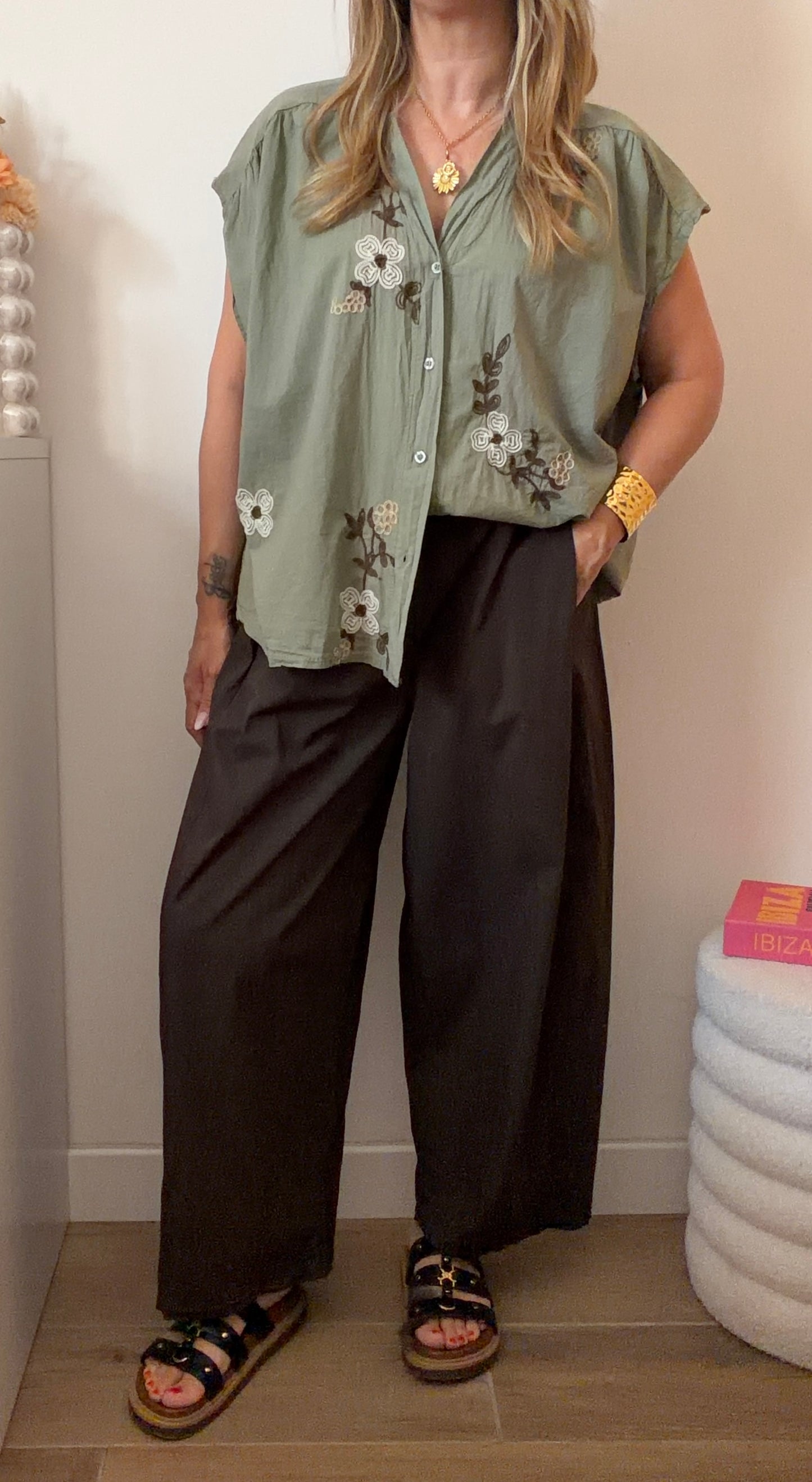 BLOUSE SONIA KAKI