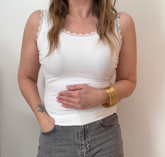 DÉBARDEUR ANAÉ BLANC