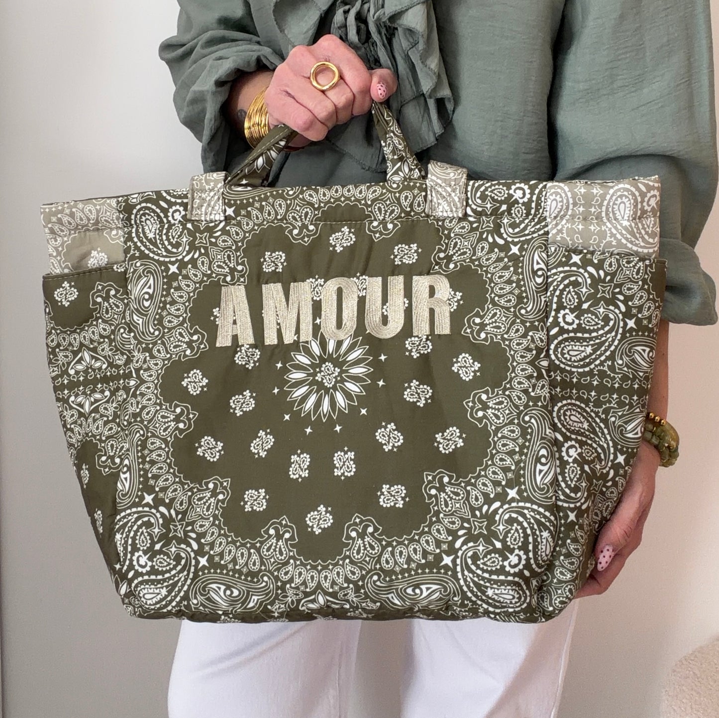SAC AMOUR BANDANA KAKI