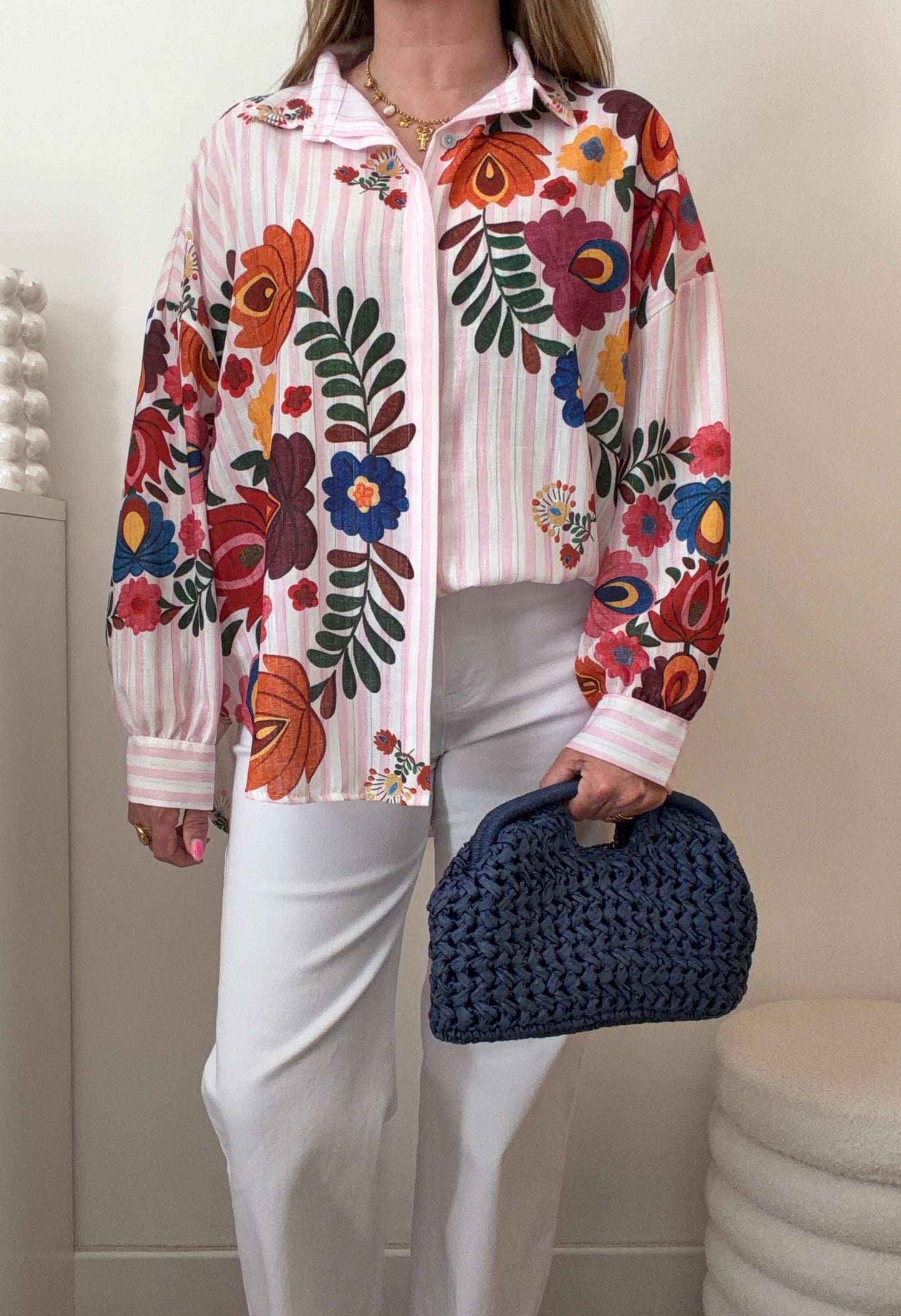 CHEMISE GARANCE ROSE