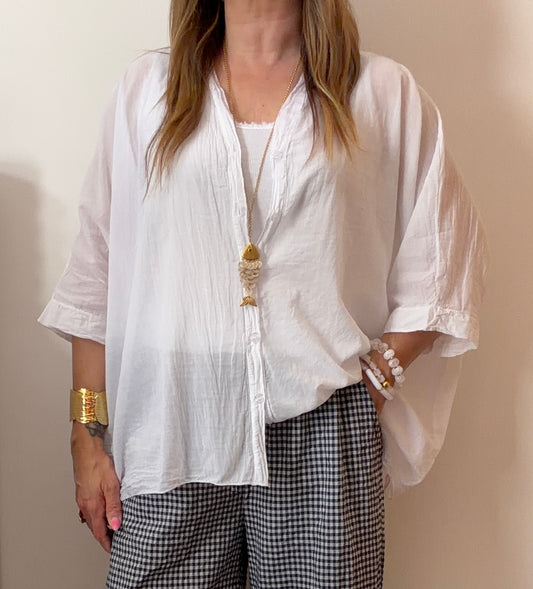 BLOUSE ADÈLE BLANCHE
