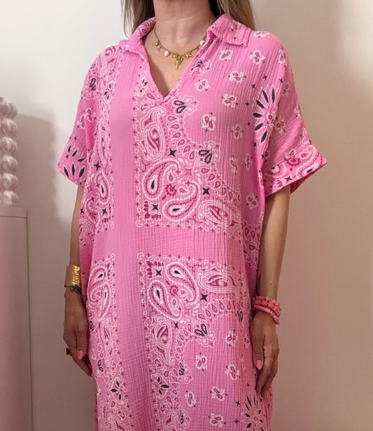 ROBE BANDANA ROSE