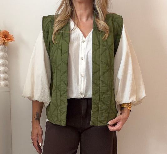 GILET MARIUS OLIVE