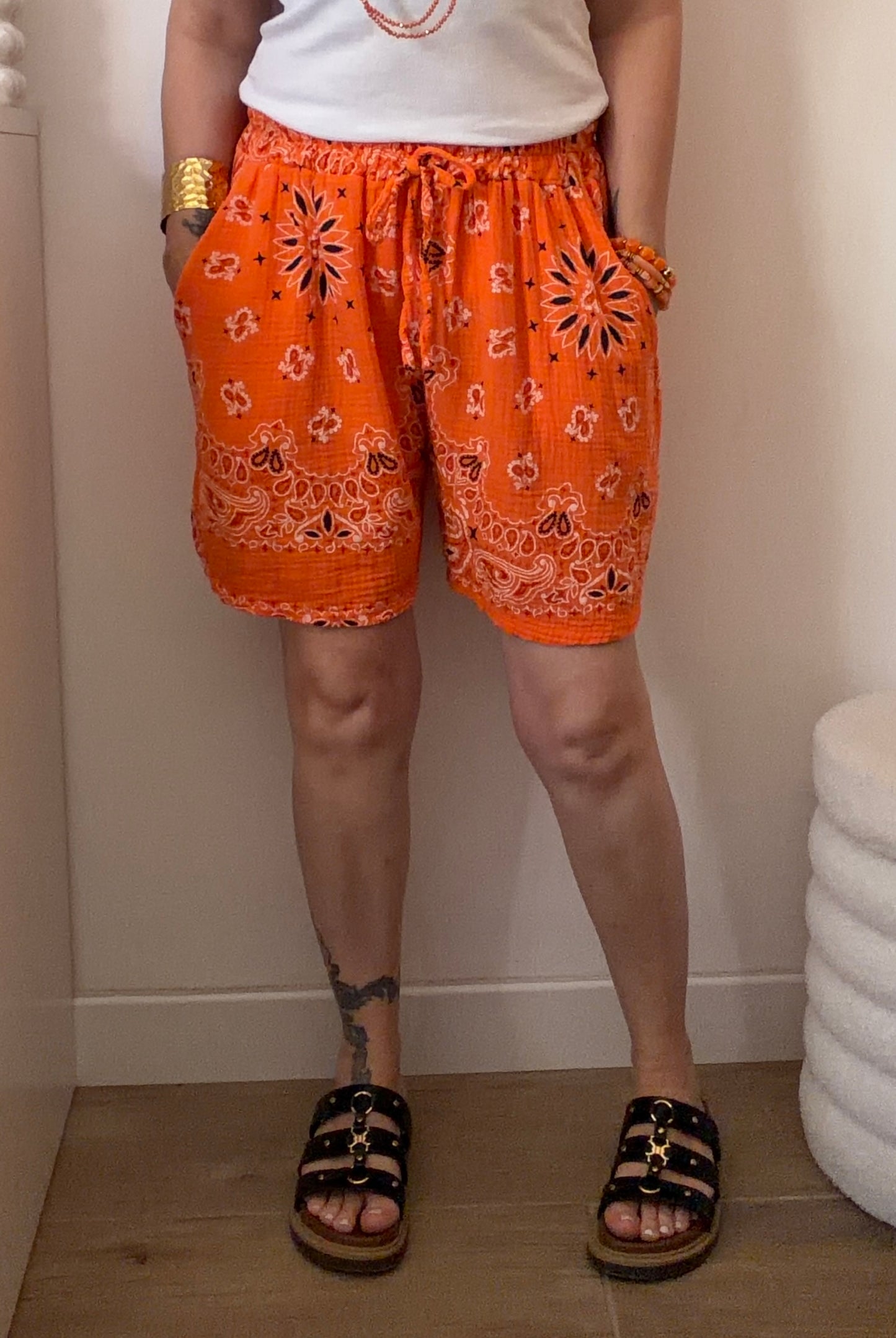 SHORT BANDANA ORANGE