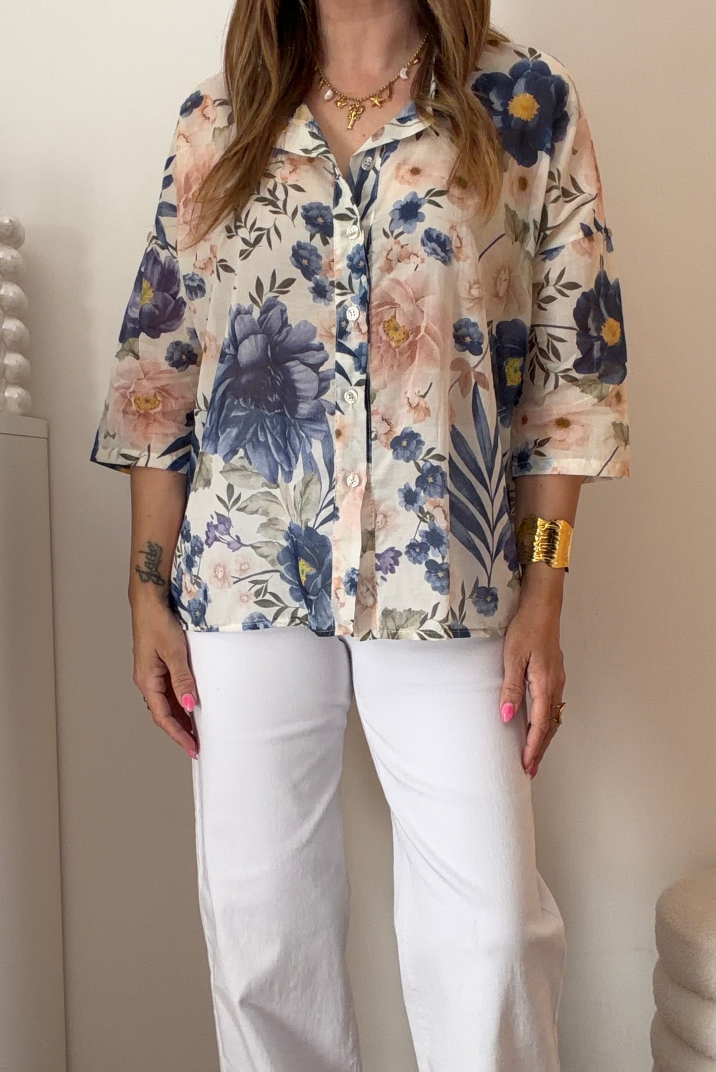 CHEMISE FLAVIE BLEUE