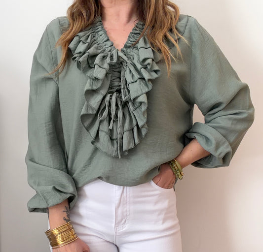 BLOUSE VICTORINE KAKI