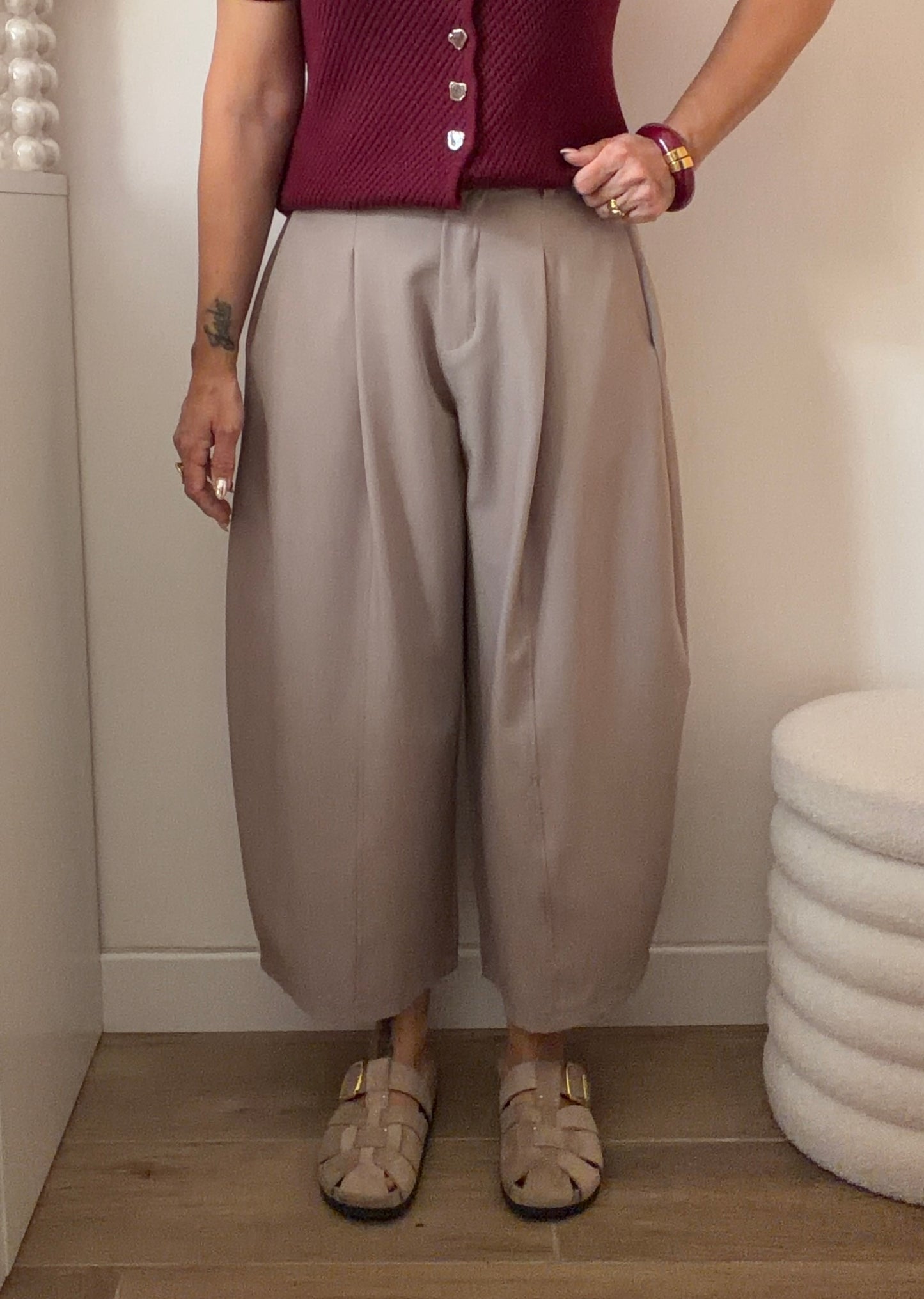 PANTALON 7/8eme TAUPE