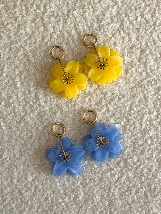 BOUCLES D'OREILLES FLEURS