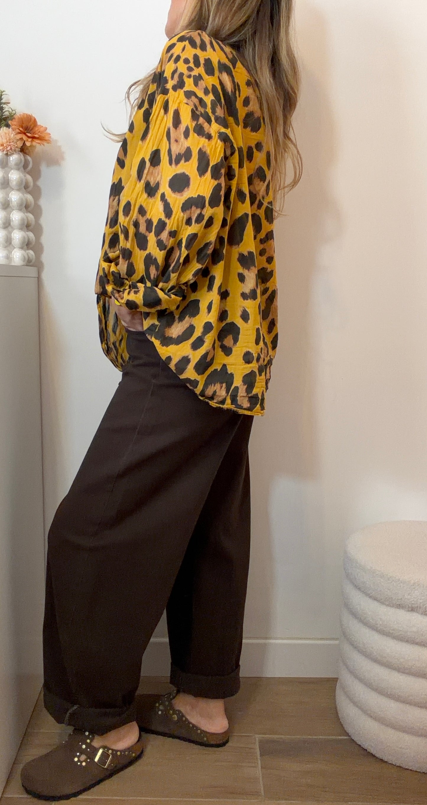 CHEMISE CLEOFA MOUTARDE