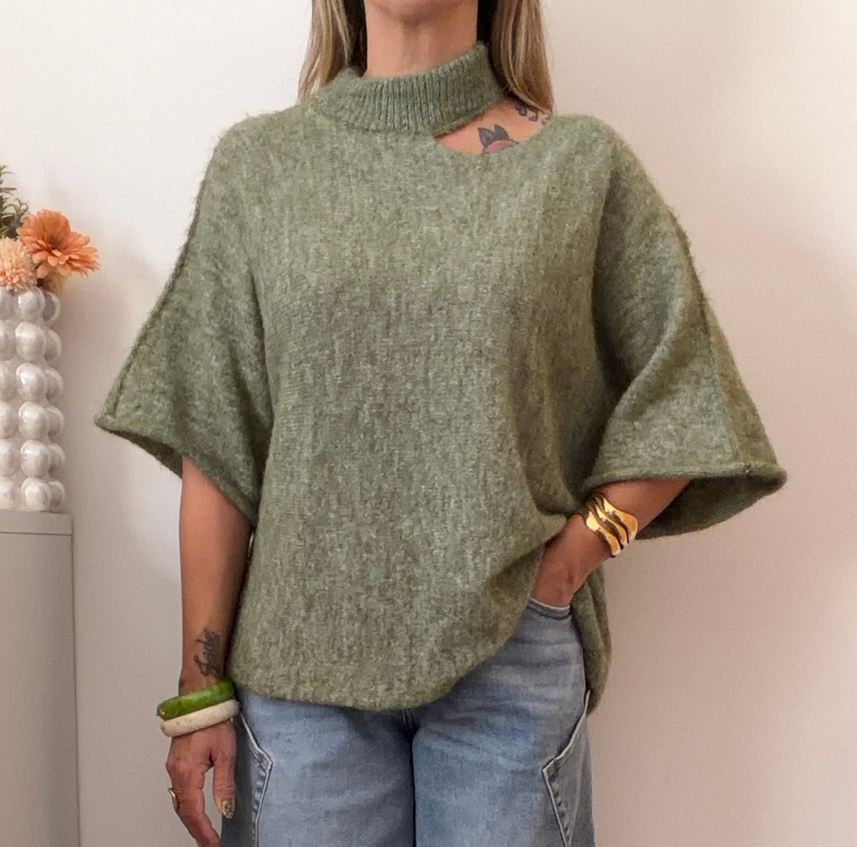 PULL LORENE OLIVE