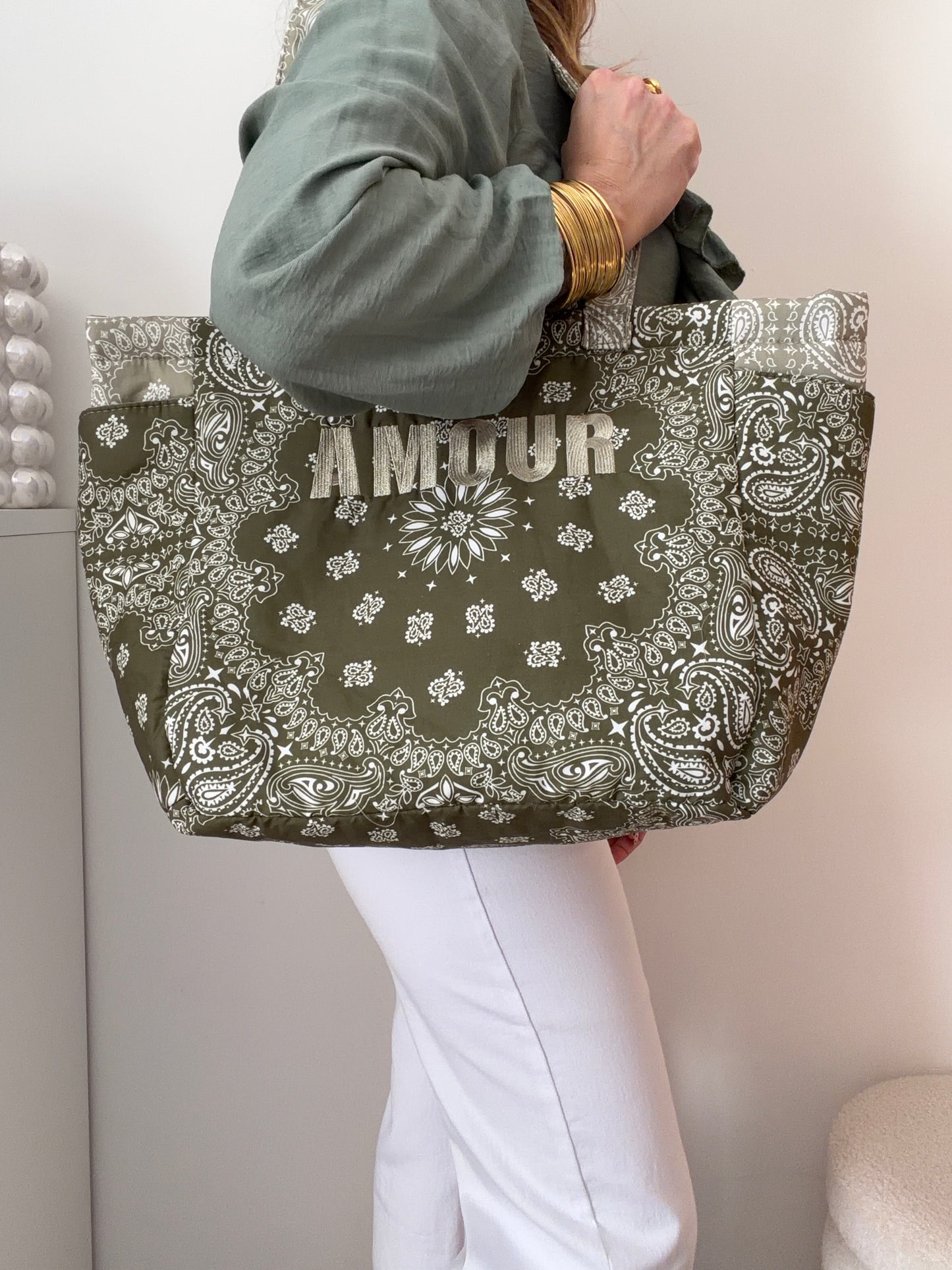 SAC AMOUR BANDANA KAKI