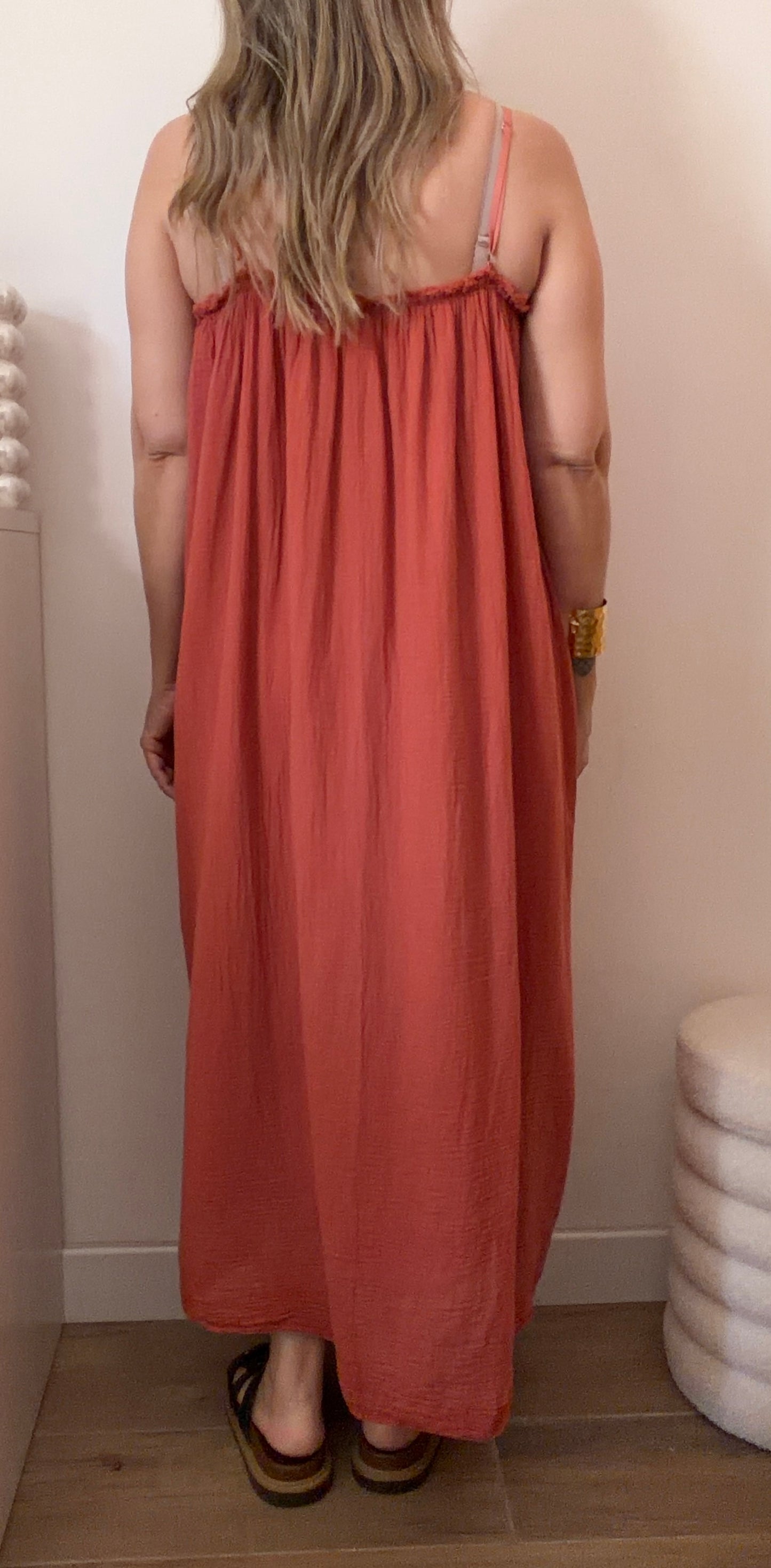 ROBE VANINA TERRACOTTA