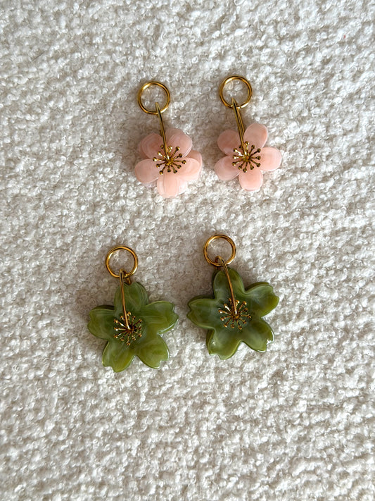 BOUCLES D'OREILLES FLEURS