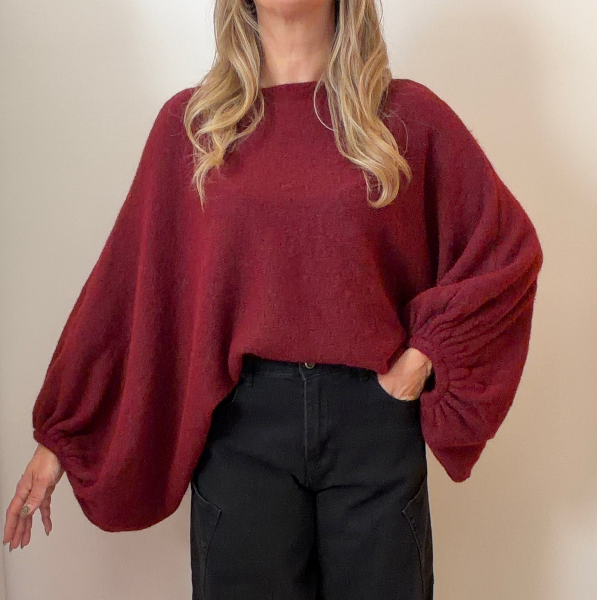 PULL JULIANN BORDEAUX