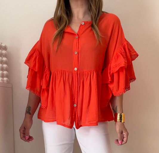 CHEMISE ROXANE ORANGE