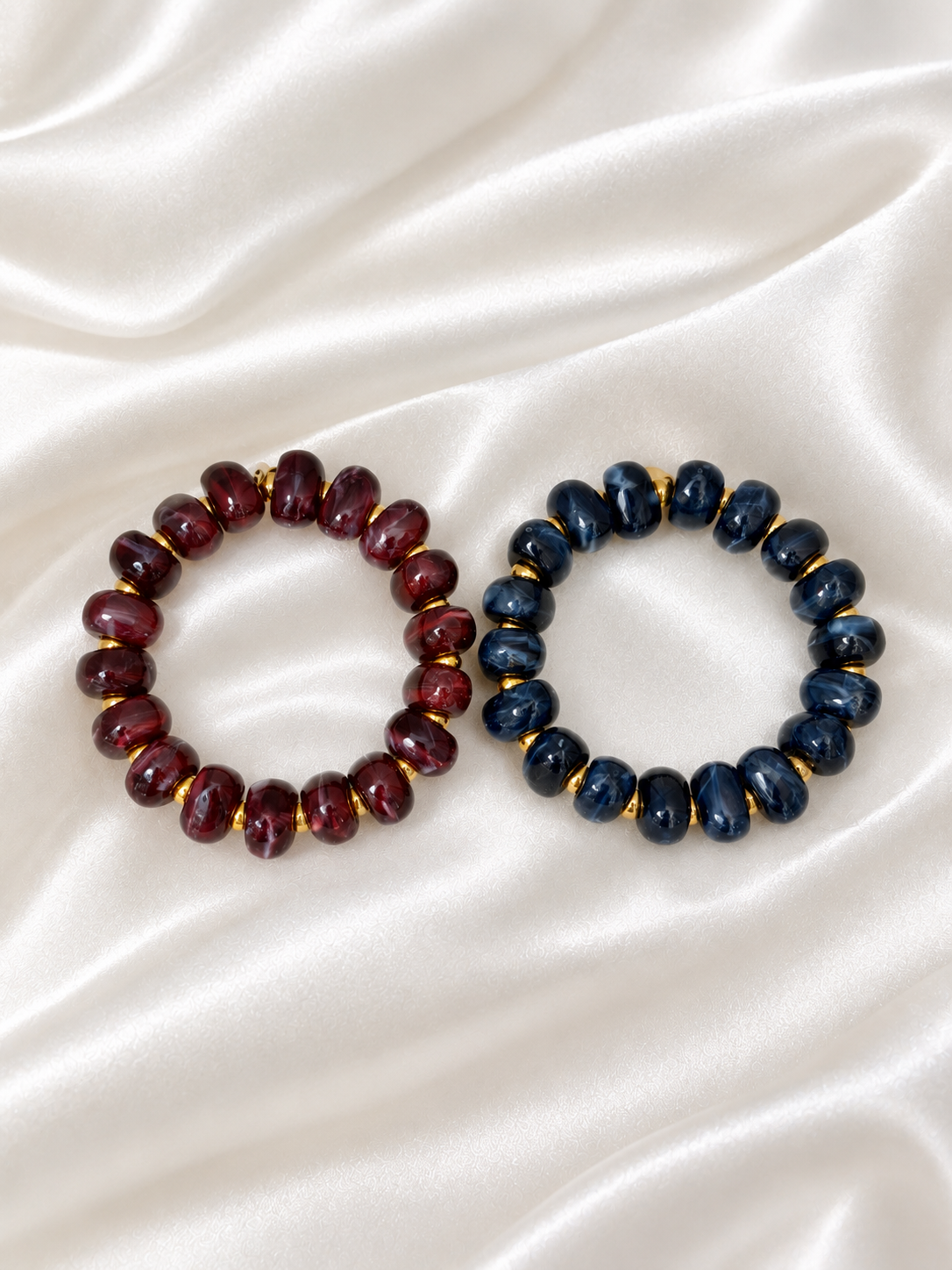 BRACELET SKY (prune / marine)