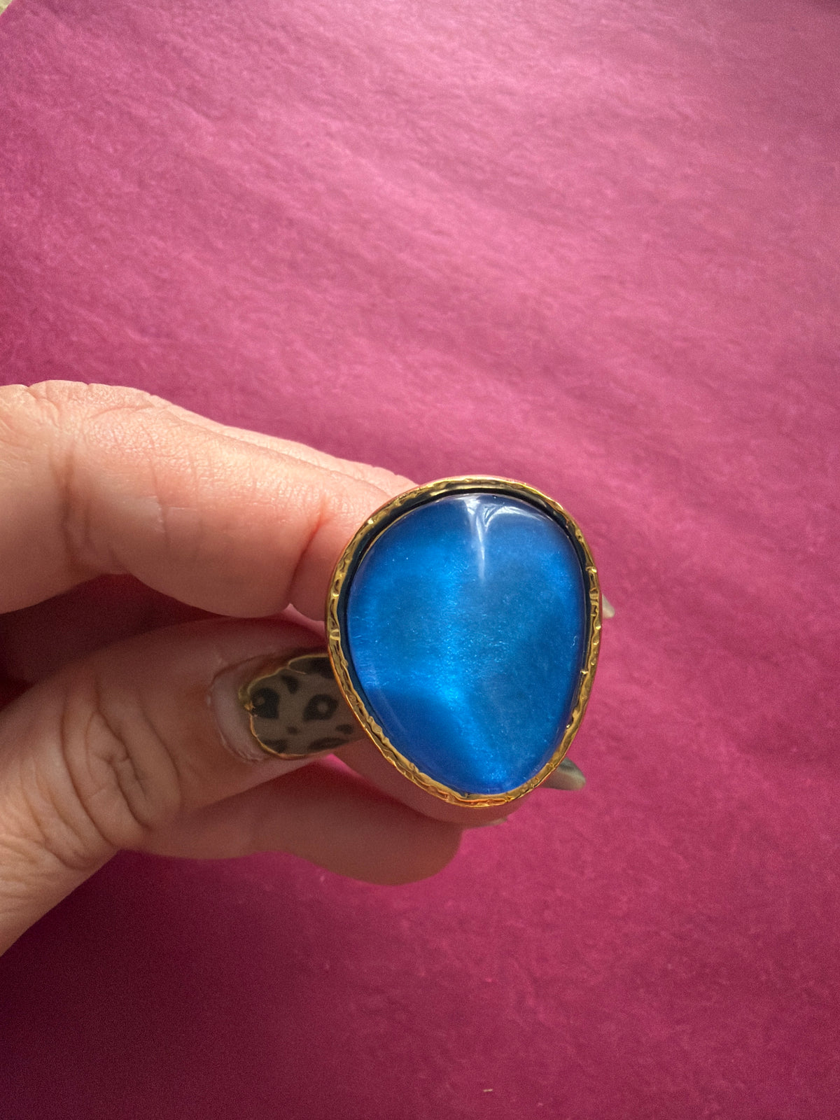 BAGUE BAYA BLEUE DÉFECTUEUSE