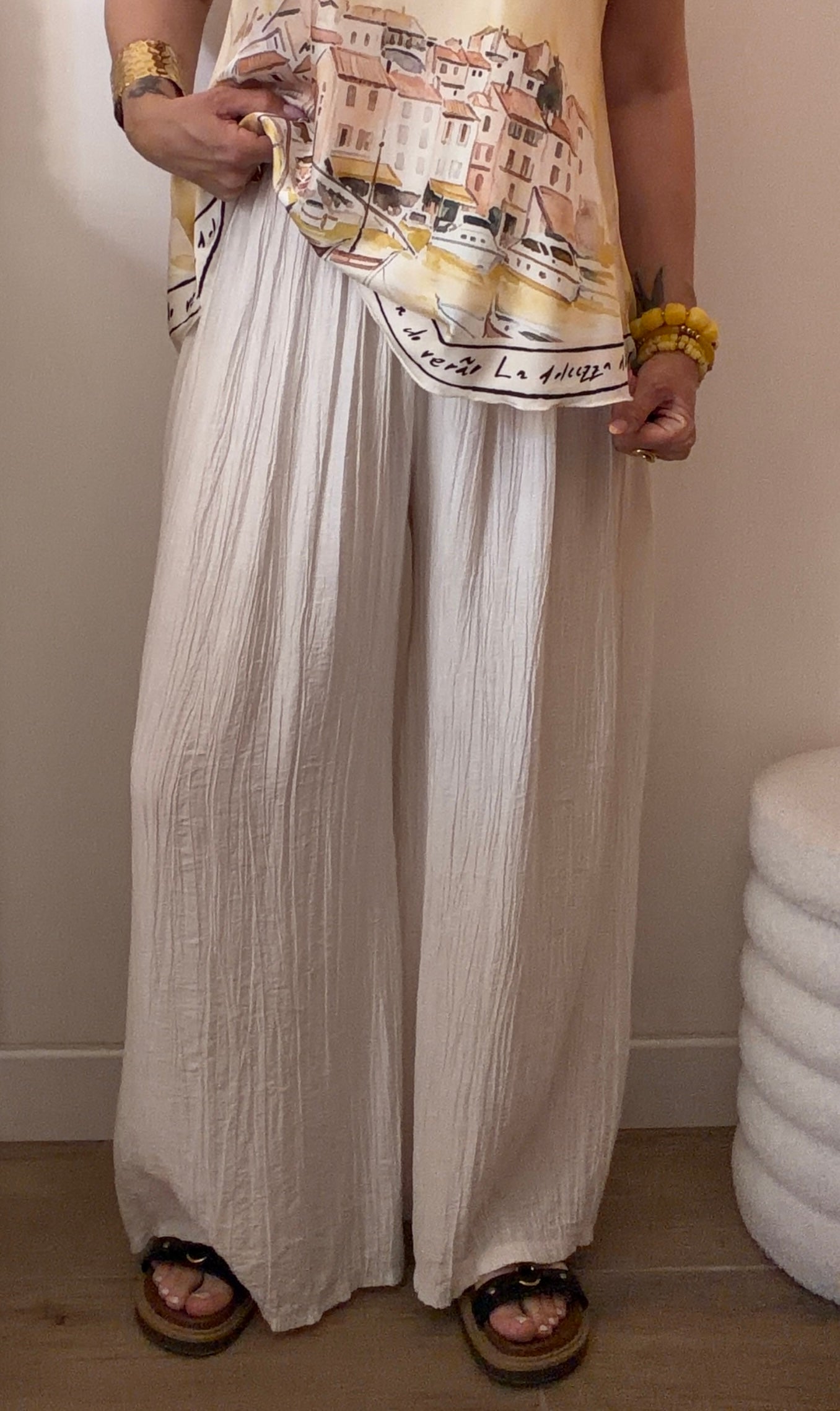 PANTALON MAGIQUE BLANC CASSÉ