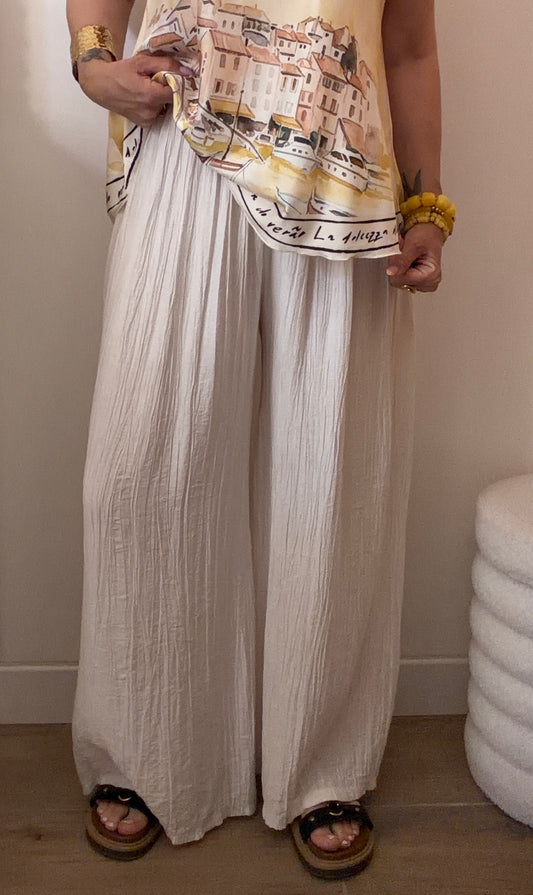 PANTALON MAGIQUE BLANC CASSÉ