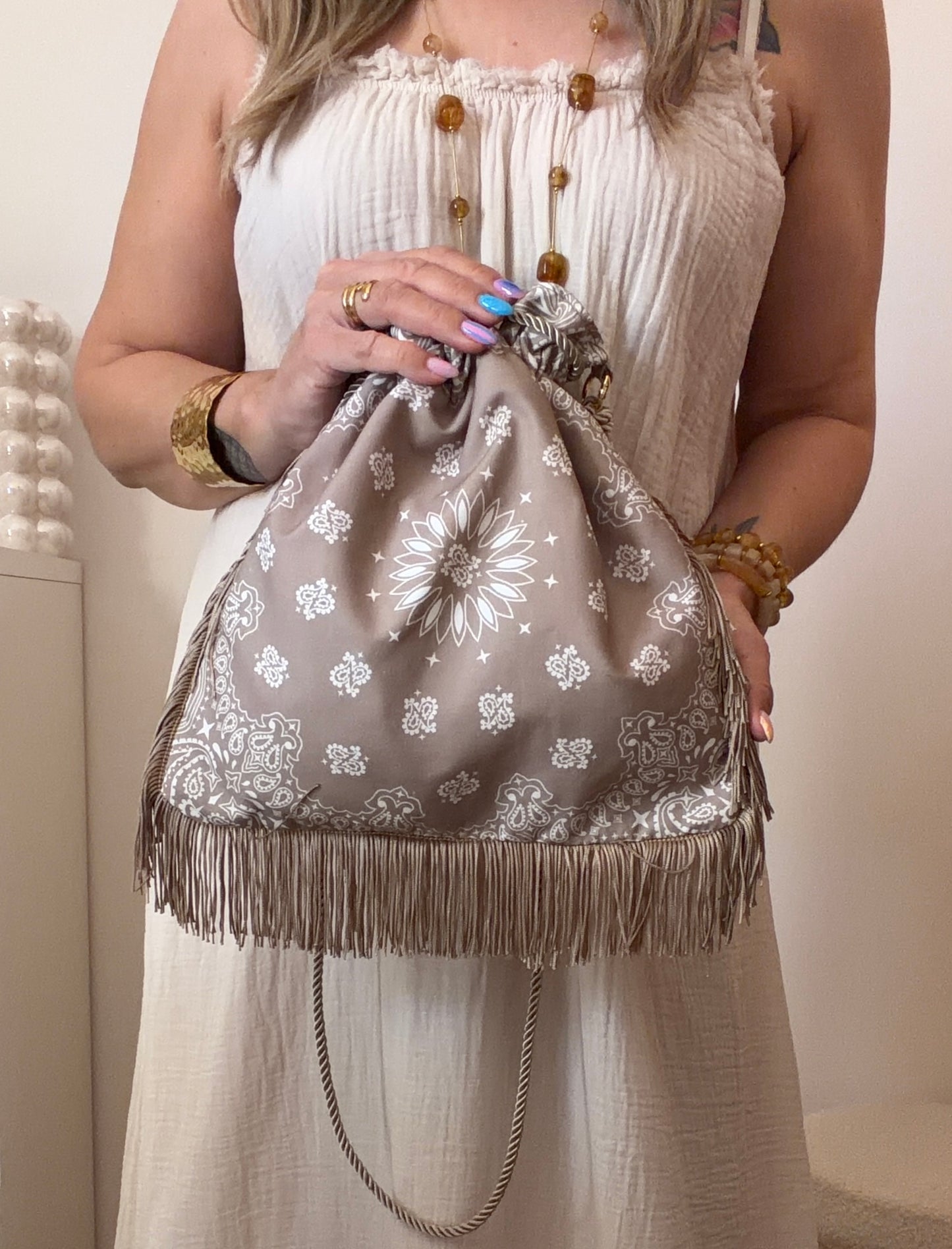 SAC BANDANA TAUPE