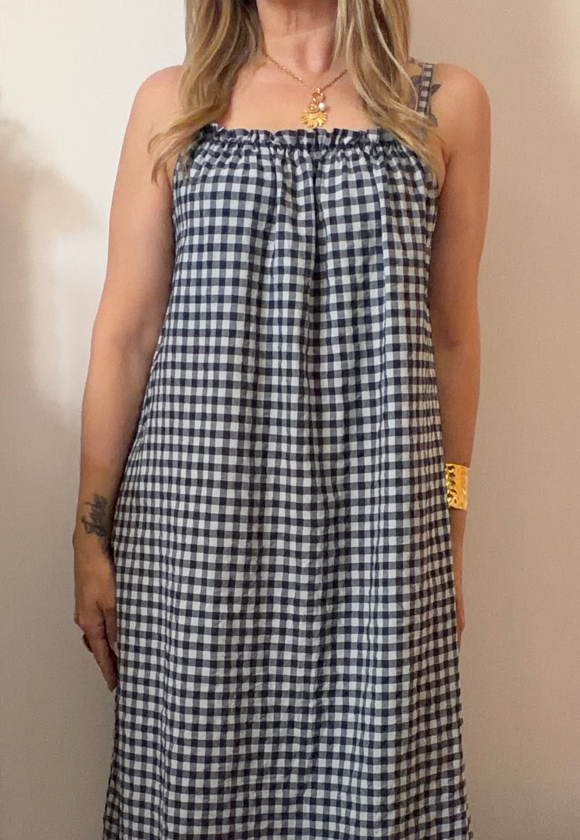 ROBE VICHY MARINE