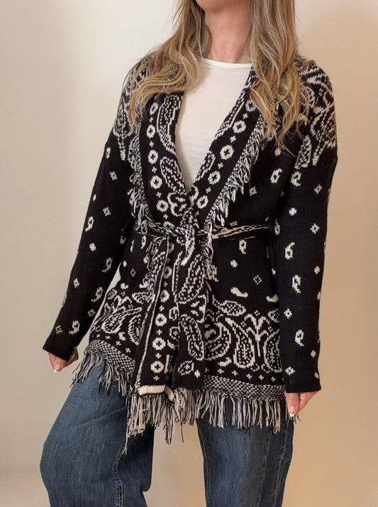GILET BANDANA NOIR