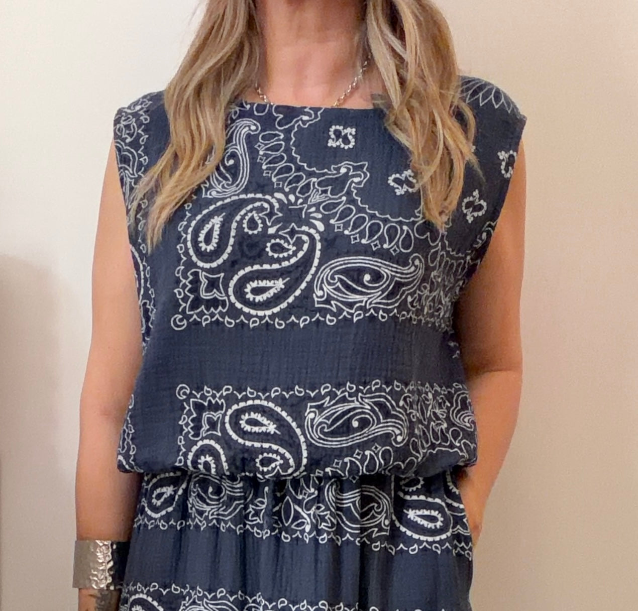 HAUT BANDANA MARINE