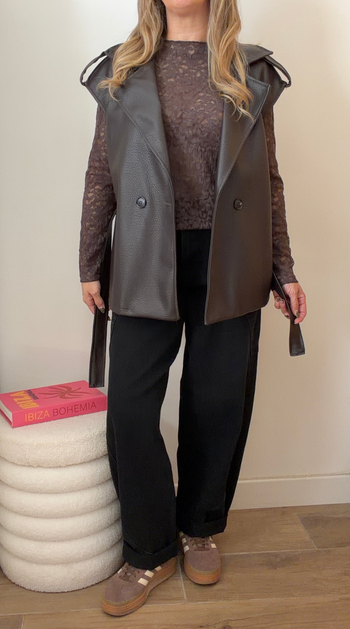VESTE SIMILI CHOCO