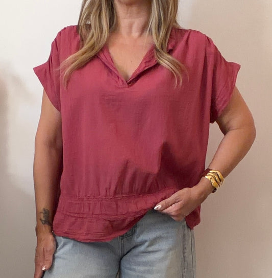 BLOUSE LALY FRAMBOISE