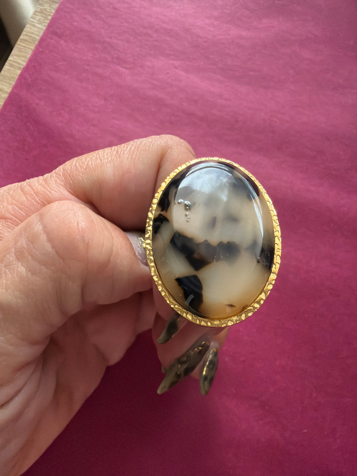 BAGUE LÉOPARD DÉFECTUEUSE
