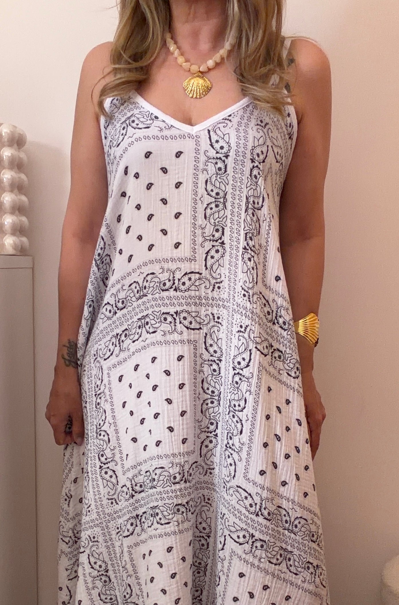 ROBE BANDANA BLANCHE