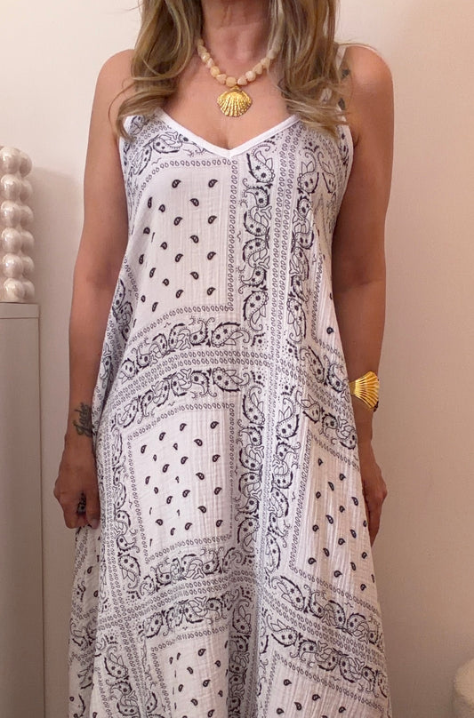 ROBE BANDANA BLANCHE