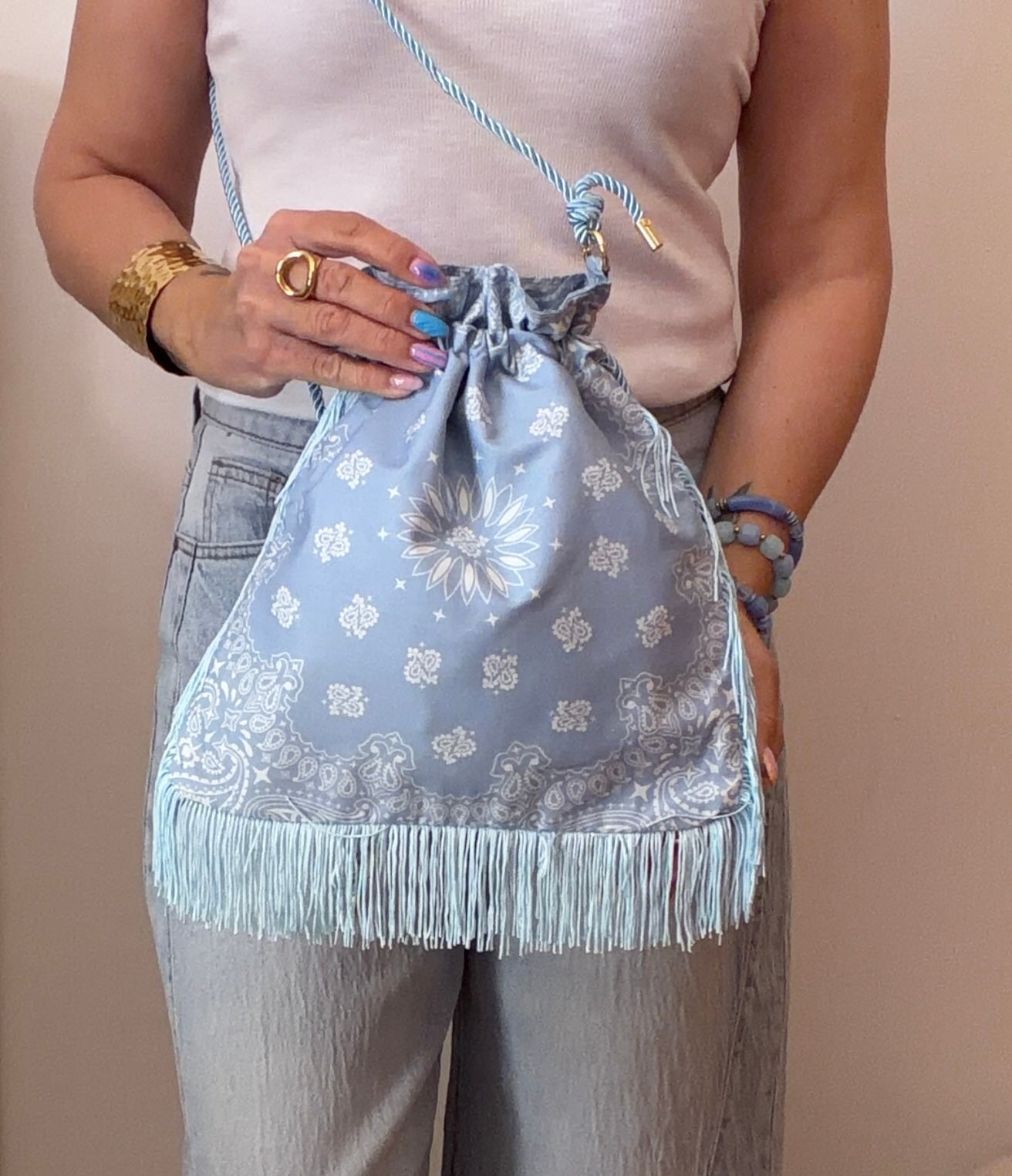 SAC BANDANA BLEU