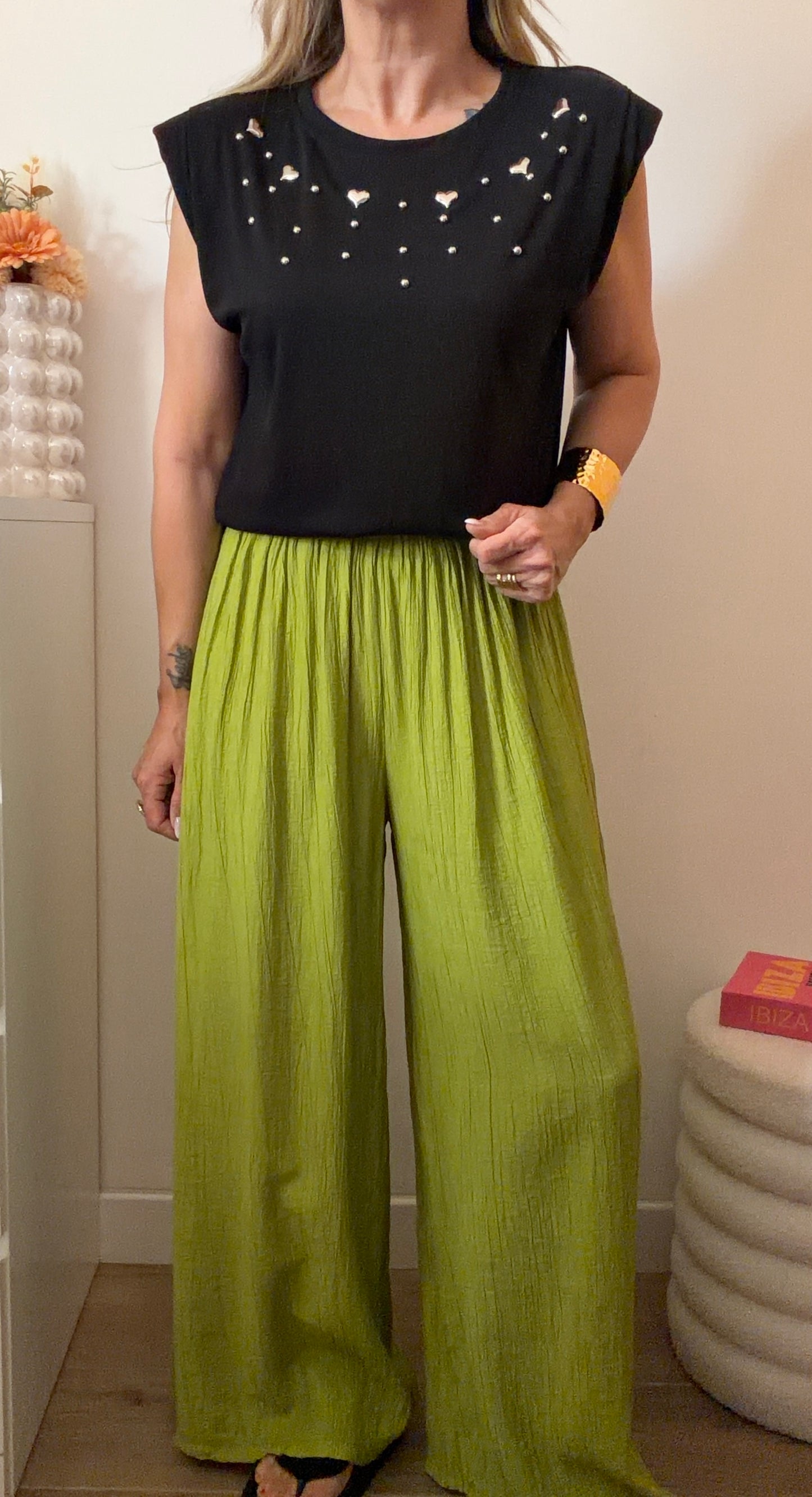PANTALON MAGIQUE VERT OLIVE