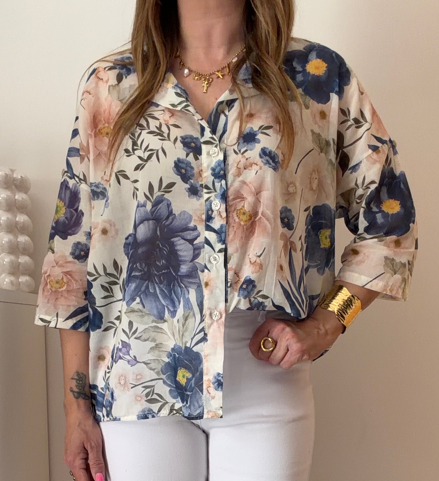 CHEMISE FLAVIE BLEUE