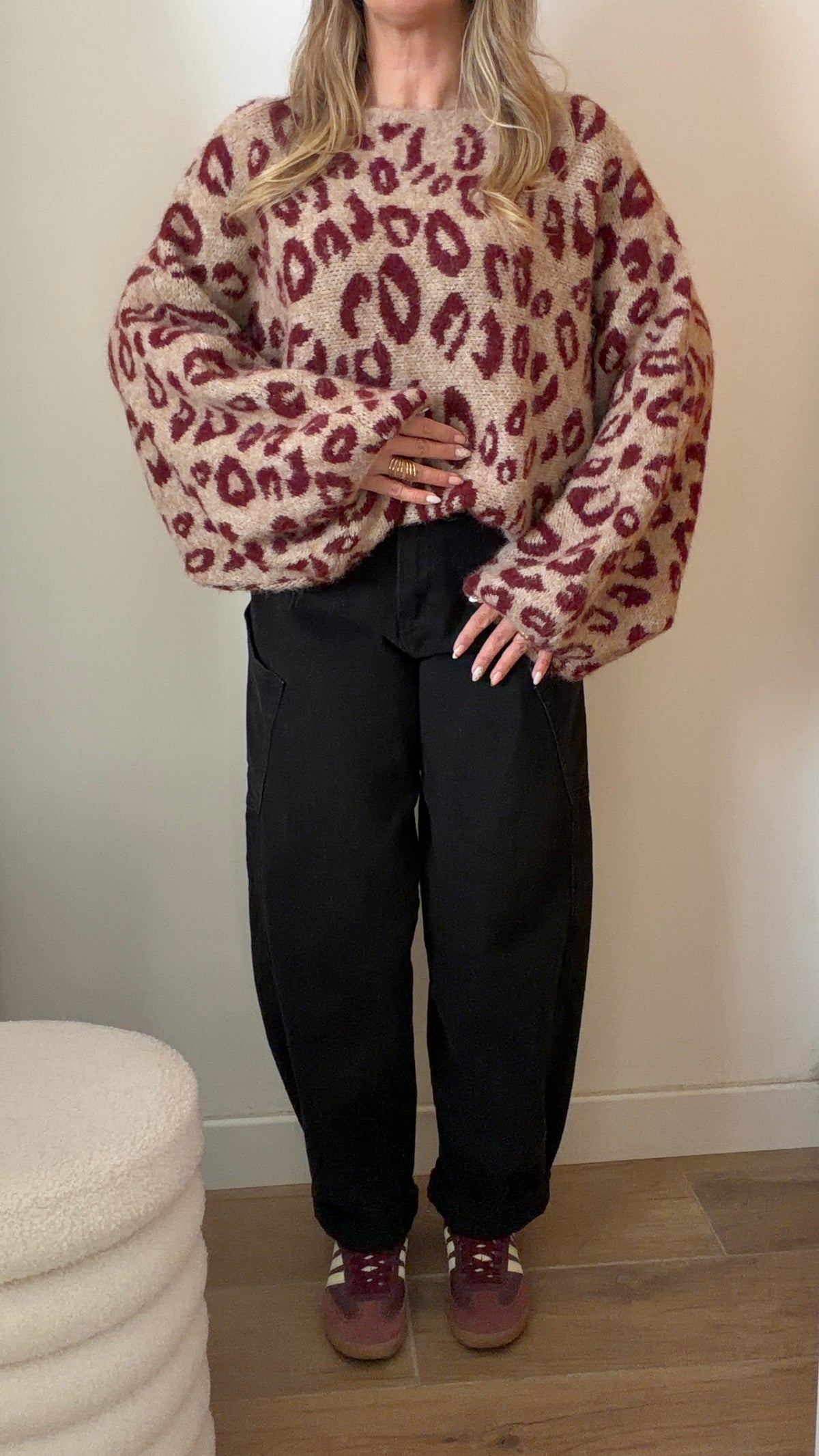 PULL JULIANN LEO BORDEAUX