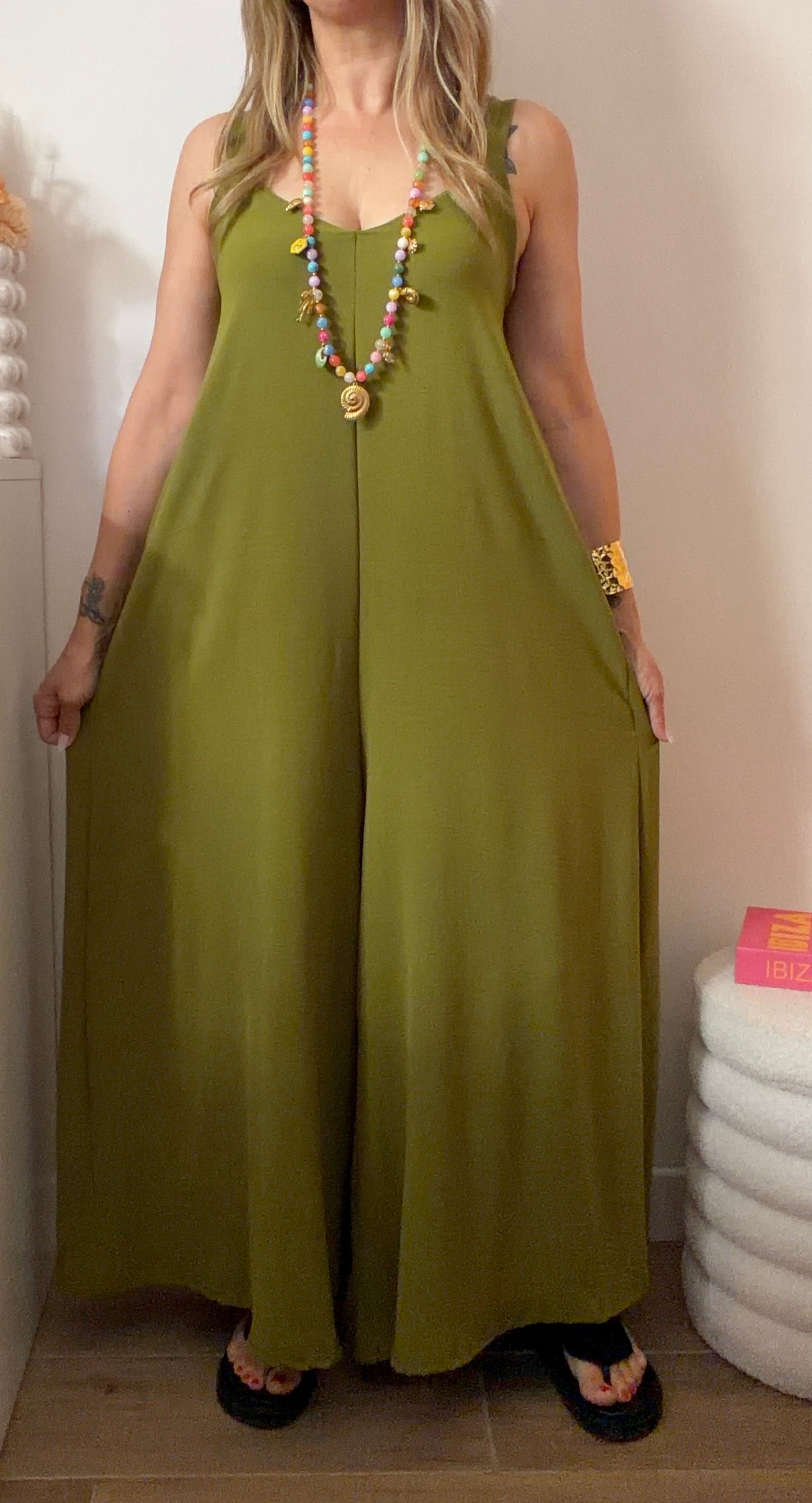 COMBINAISON JADE VERT OLIVE