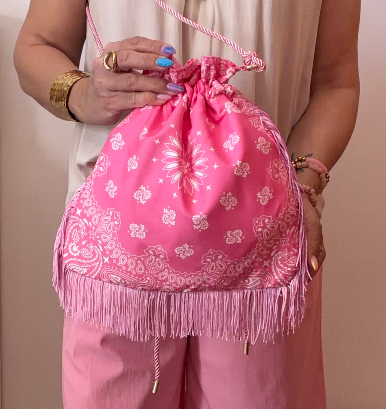 SAC BANDANA ROSE