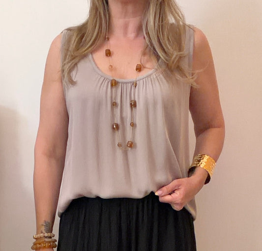 DÉBARDEUR ELISA TAUPE