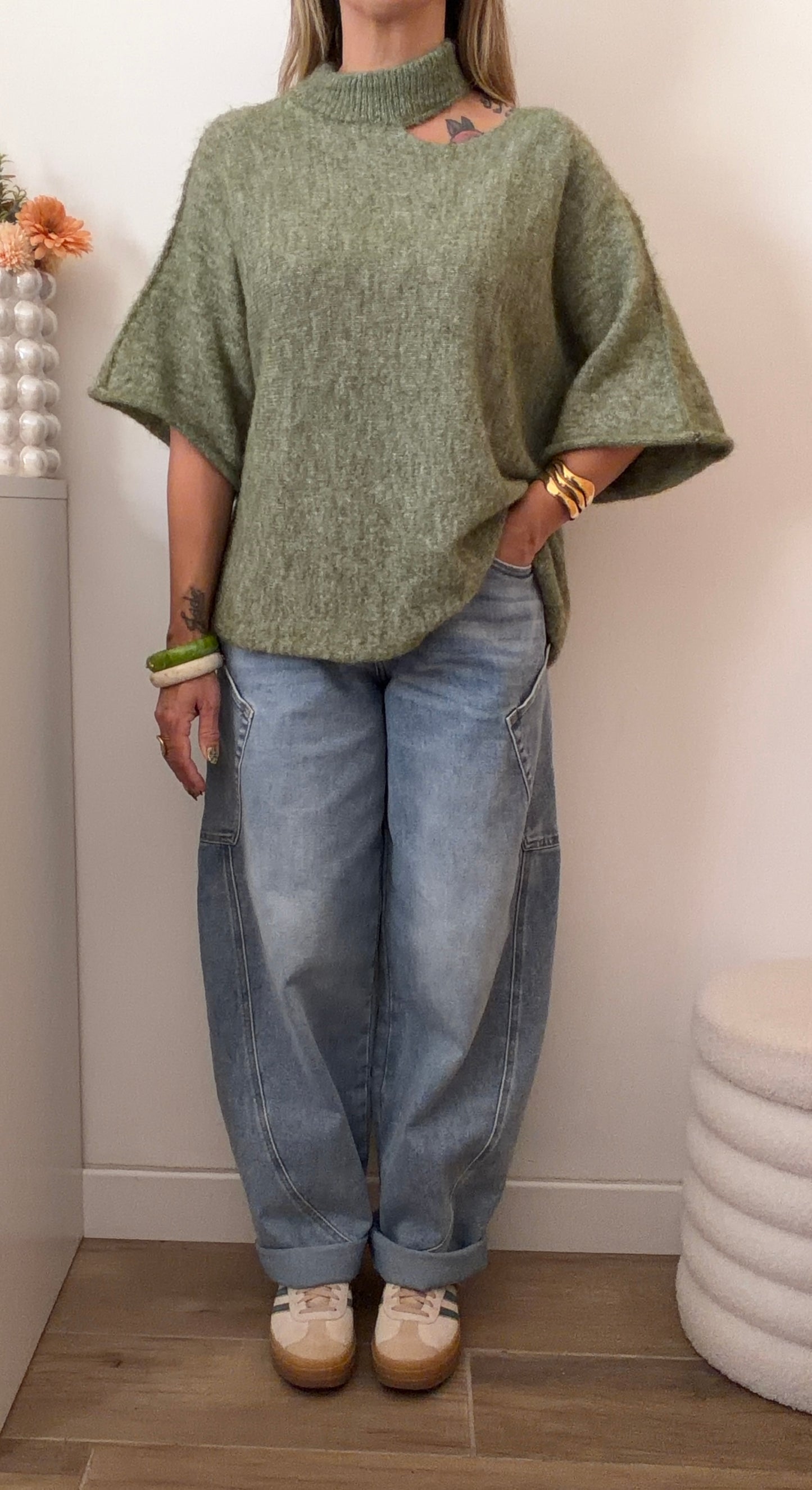 PULL LORENE OLIVE